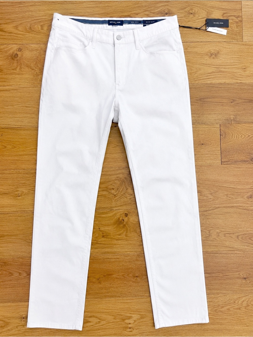 Michael Kors Men's Slim Straight White Jeans